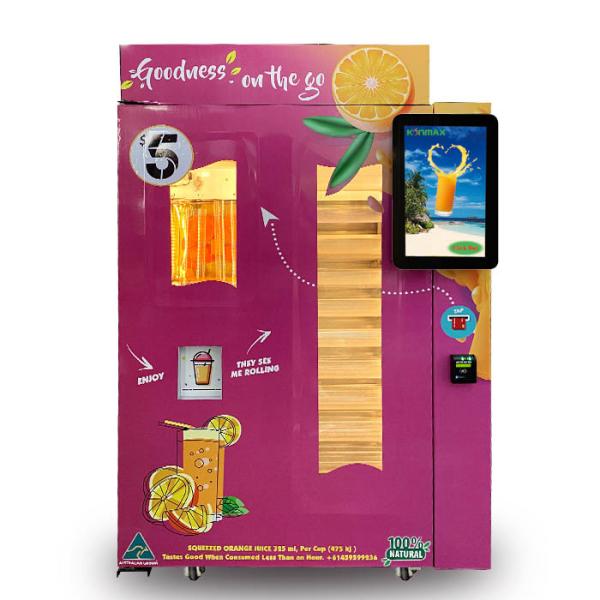 Cheap SASO Paper Cups Scan Code Payment Orange Juice Vending Machine for sale