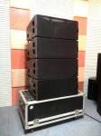 Black Line Array Sound System For Concert , Powered Speaker System 140dB