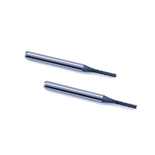 Cheap 3.175mm Solid Carbide Milling Cutters For Machining PCB Board And Circuit Board With Double Spiral Flute for sale