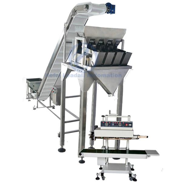 Cheap High Performance Auto Linear Weigher Packing Machine Multi Language Choice for sale