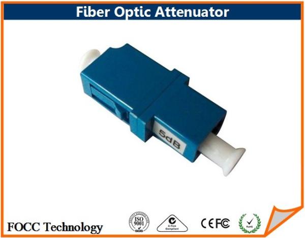 Cheap Variable Fixed 5dB Fiber Optic Attenuator Plug in Type , High Precision for sale
