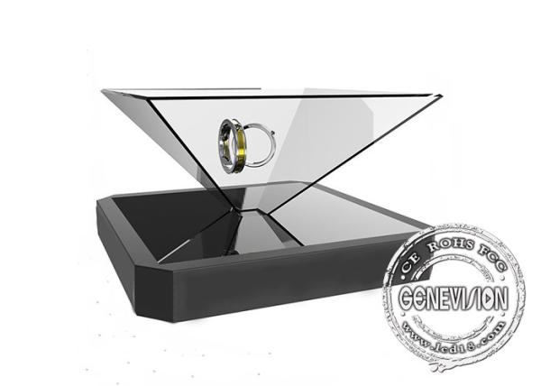 Cheap Inverted Triangle 3D Holographic Display Showcase HD Android Wifi Hologram Advertising for sale