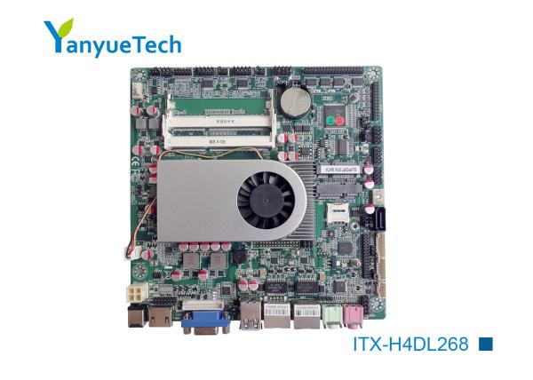 Cheap ITX-H4DL268 Industrial Mini ITX Motherboard / Mini Itx I3 Motherboard Intel Haswell U Series for sale