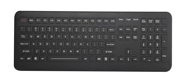 Cheap Silicone Rubber PS2 12FN Keys Rugged Numeric Keypad for sale
