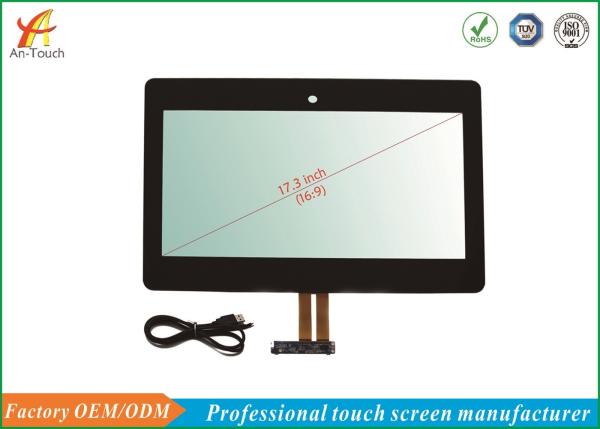 Cheap 17.3 Inch Kiosk Lcd Touch Screen , Interactive Touch Panel GG Structure for sale