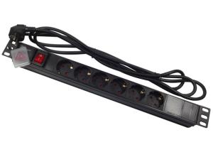 China 3 Phase Industrial Surge Protector Power Strip , 16A DIN 49441 Input Schuko Socket Server Power Distribution Unit on sale
