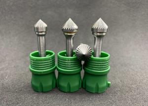 Industrial Cone Carbide Burr Set Tree Shape Carbide Rotary Bits With Radius Pointed End