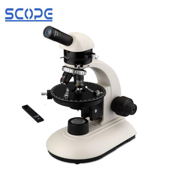 Cheap Monocular Head Polarizing Microscope Moved Bertrand Lens POL Round Stage for sale