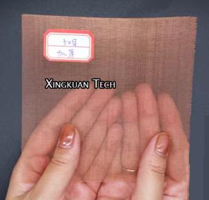 Best 50 Mesh Plain Weave Copper Wire Mesh 99.9% Copper Red Color wholesale