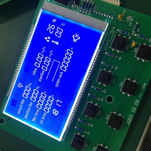 Cheap Custom LCD Panel Stn Blue Graphic Negative Polarize LCD Monitor For Filter for sale