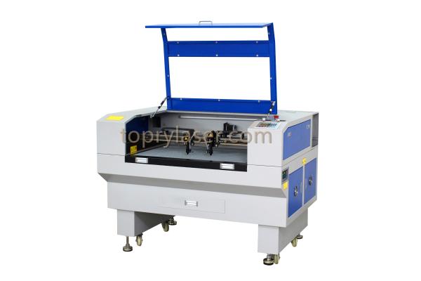 Cheap Garment Fabric Leather Laser Cutting / Engraving Machine Double Head with Auto Laser Control (JM1280T) for sale
