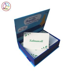 China Elegant Custom Card Printing Gold Silver Foil Emboss Finishing White Paper on sale