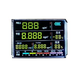Negative Square VA Lcd Display , Digit Graphic Lcd Panel Custom 7 Segment Display