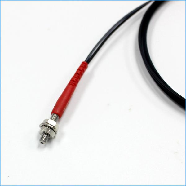 Cuttable M3 R15 Coaxial Optical Fiber Sensor Diffuse Reflective For Small Object