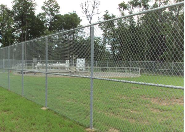 Cheap Commercial Chain Link Fence 8 Foot Sliver Color With EC / ISO9000 Certificate for sale