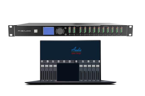 Cheap SP-48D Digital Speaker Dante DSP Processor 4 Input and 8 Output for sale
