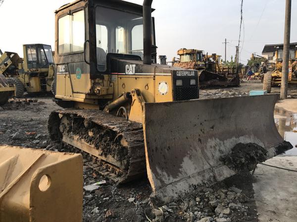 Cheap Enclosed Cabin Used Small Bulldozers CAT D3C XL 6 Way Blade Powershift Transmission for sale