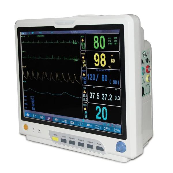 Cheap 15" Color Large Screen Multiparameter Patient Monitor Class II for sale