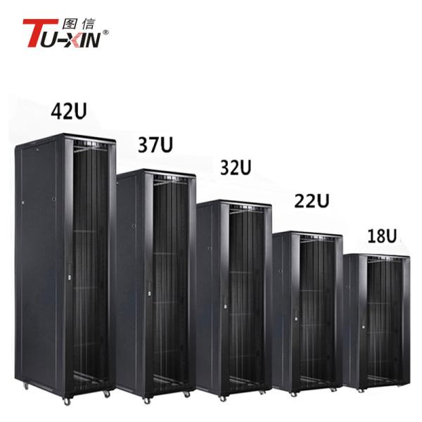 Cheap Full Size Computer 1000mm Server Rack , Data Center Floor Standing Comms Cabinet for sale