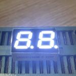 2 Digit7 Segment LED Display Super Bright White Common Anode for Home Appliances