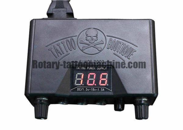 Cheap LCD Dual Tattoo Machine Power Source , DC Power Supply Tattoo With Shader / Liner Connection for sale