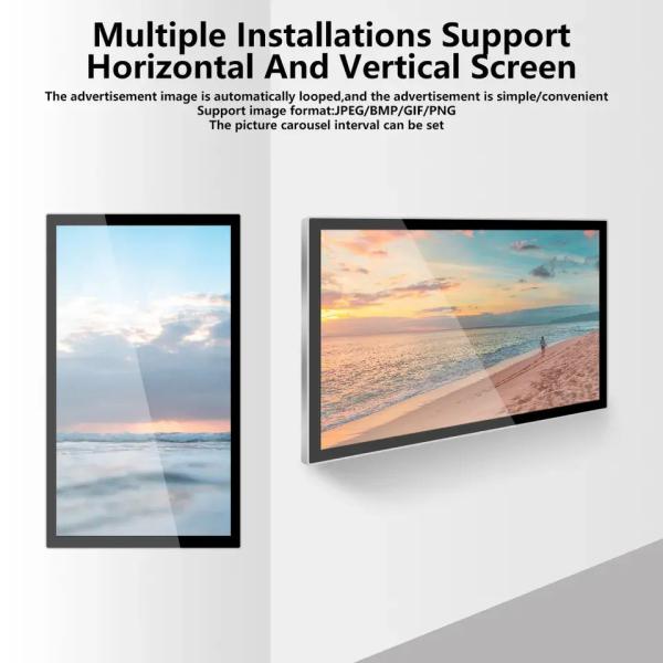 Cheap Wall Mounted LCD Wall Display Advertising Machine Wall Touch Screen for sale