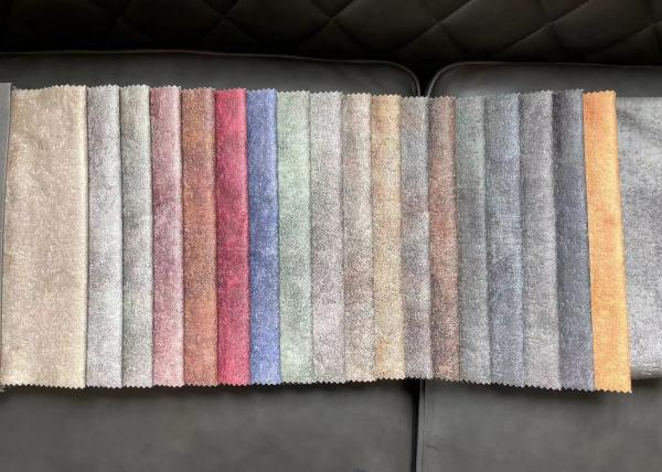 Cheap Printed Pattern Suede Sofa Fabric Woven 100 Polyester Suede Fabric for sale