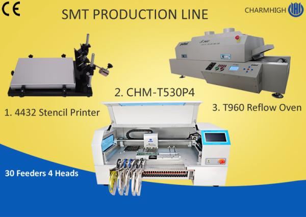 Cheap Manual SMT Production Line Solder Paste Stencil Printer , PCB Assembly Line Batch production for sale