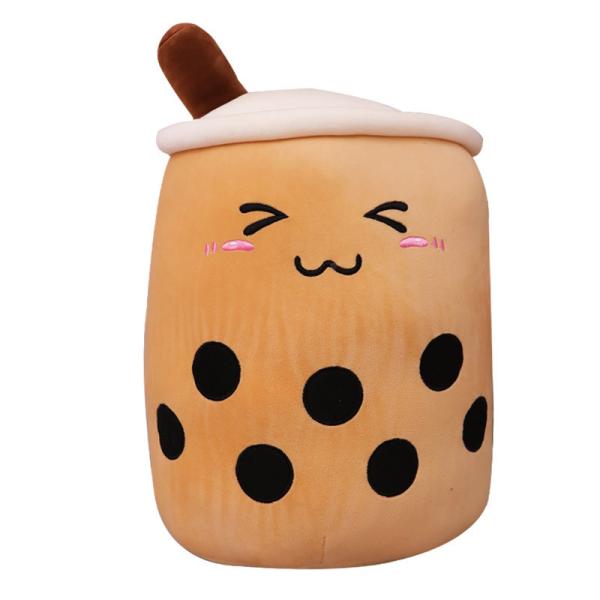 Cheap Cloud Like Touch Washable Plush Milk Tea Cup Pillow for sale