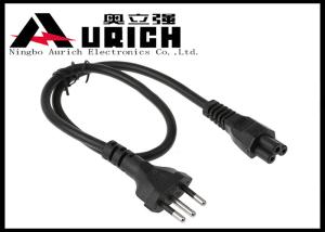China 3 Pin Plug To IEC C5 Brazil Power Cord For Laptop With InMetro Certification on sale