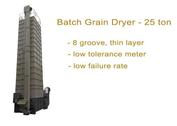 Cheap 25 Ton Per Batch Grain Dryer Machine Simple Operation With Eight Groove / Thin Layer for sale