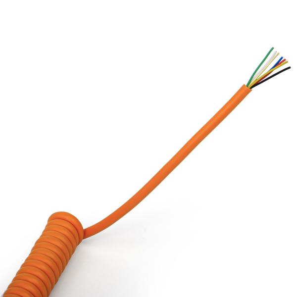 Cheap Copper Conductor PVC Sheath Flame Retardant Extension Lead Spiral Curly Spring Power Cable for sale