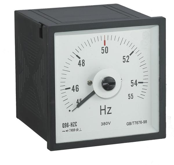 Cheap 96*96mm Analog Frequency Meter , Analog Amp Meter Light Weight Reasonable Structure for sale