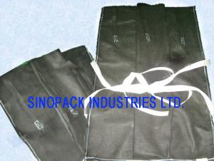 Non-Woven PP Builder Pipeline Black Gravel Bulk Bag Suitable For Oil Pipe 4'' - 6''  - 8'' - 10