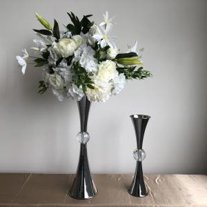 Best Gold Silver Decorative Metal Vase Set Flower Vase Wedding Decoration Centerpiece wholesale