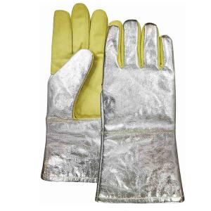 China 280g felt Dexterity Level 5 Heat Resistant Work Gloves Up To 500 Degrees on sale