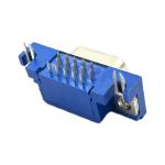 Ultra Thin Female VGA DB15 Connector Three Row HDR15 8 Pin High Density D Sub
