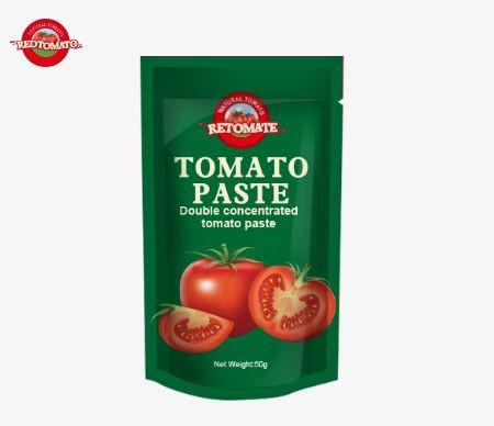 Cheap Our 50g Stand-Up Sachet Of Tomato Paste Complies With ISO HACCP And BRC Standards Ensuring Adherence To Factory Pricing for sale