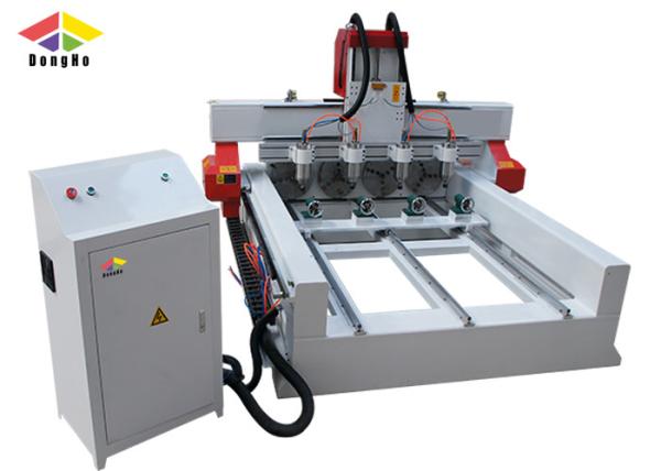 Cheap Three Heads Rotary Axis CNC 3D Router Machine For Engraving Cylinders for sale