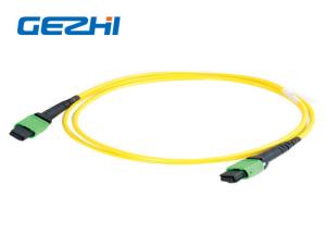 China Single Mode 12 Fiber Patch Cord Accessories , MPO Patch Cord Truck Cable Jumper on sale
