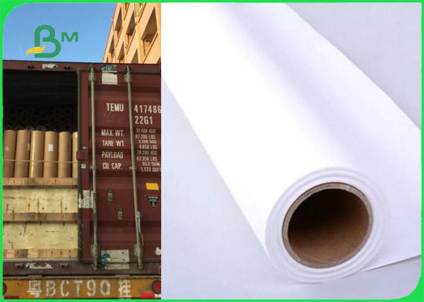 Cheap 36 Inch × 150m 80gsm Plotter Paper Roll For Canon Printer Good Print Performance for sale