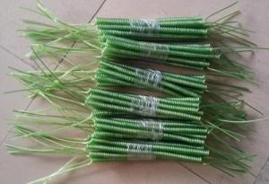 Transparent green spring string coil lanyard semi-finished coiled tether leash holders