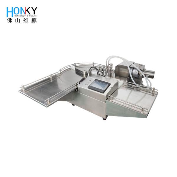Cheap Desktop Round Bottle Filling Machine With Double Head Filling System For Oil Liuqid Essential Filling for sale