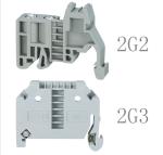 2G2 2G3 Din Rail Screw Terminal Block Power Distribution Gray For Terminal