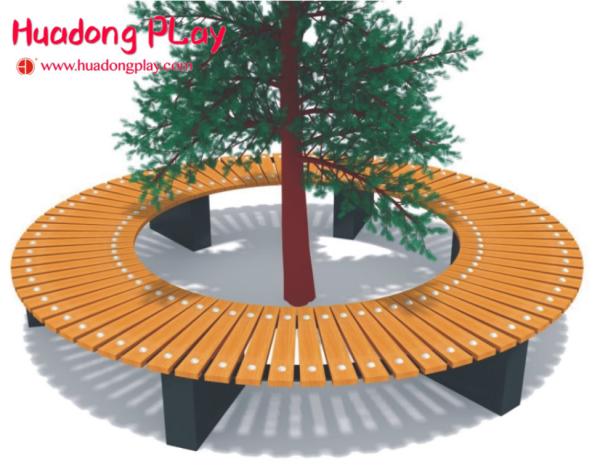 Cheap Large External Circular Wooden Wrap Around Tree Bench Multifunction Customized for sale