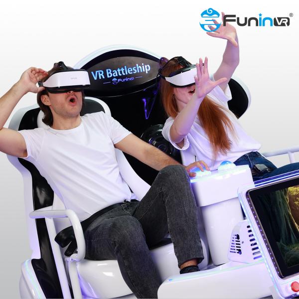 Cheap FuninVR 9D VR battleship Cinema Multiplayer vr game machine motion simulator for sale