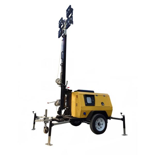 Cheap Portable Light Tower With Diesel Generator 4*400W LED Lamps For Construction Sites for sale