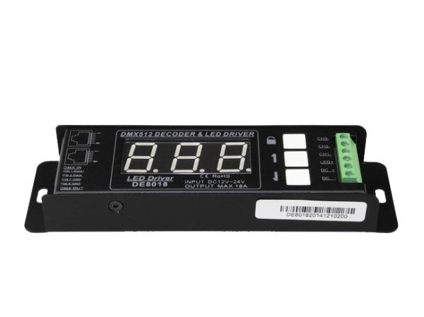 High Frequency PWM DMX 512 Lighting Controller , CV12V - 24V RGB Strip DMX
