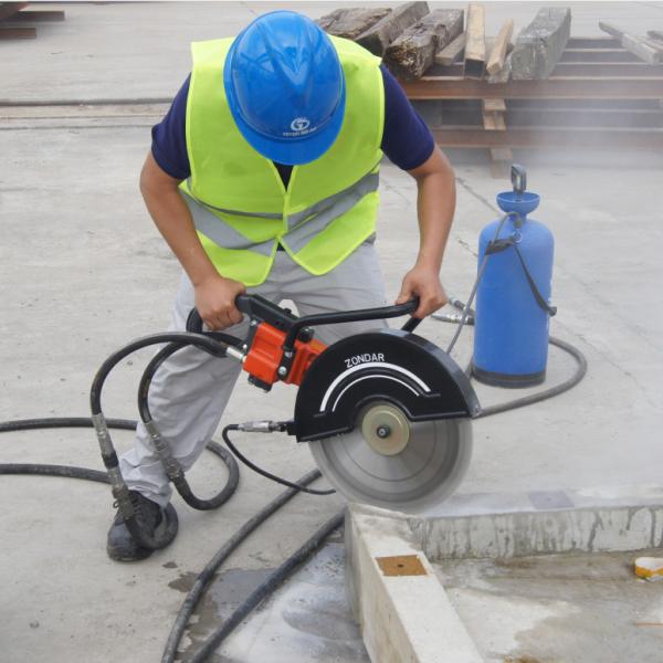 Cheap Handheld 14inch Hydraulic Cut Off Saw Diamond Blades Concrete Road Cutting Machine for sale