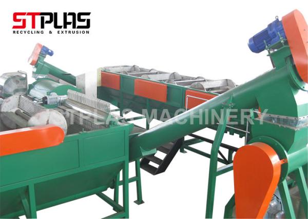 Cheap Compact Structure Plastic Recycling Washing Line , HDPE Bottle Recycling Machine for sale
